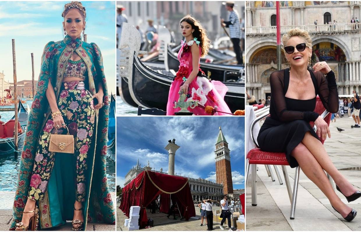 Bili smo u Veneciji: Sharon i J.Lo stvorile gužvu na reviji, a Trg su zatvorili za tisuće ljutitih turista