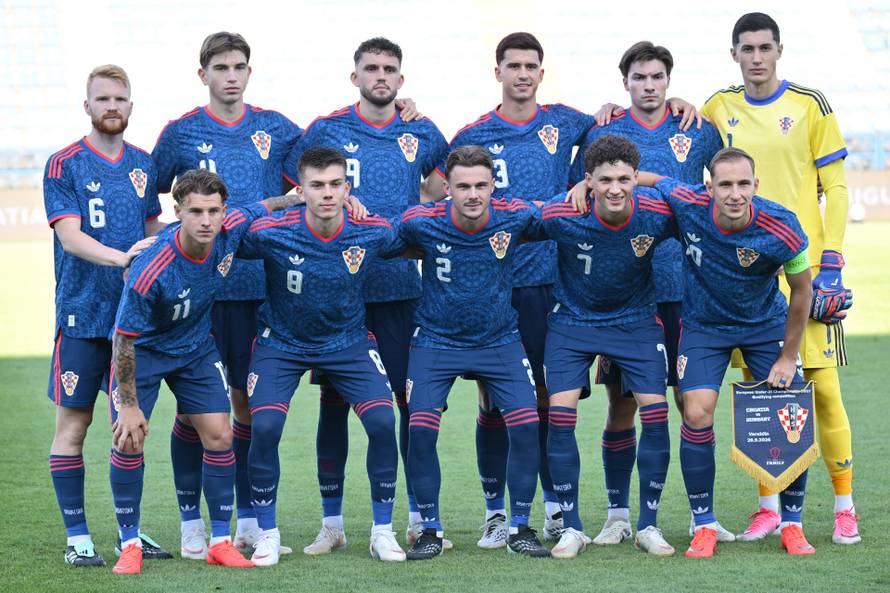 Varaždin: Hrvatska U-21 reprezentacija pobijedila Mađarsku 3:1, Jagušić zabio tri gola