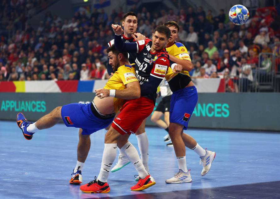EHF 2024 Men's European Handball Championship - Preliminary Round - Group B - Croatia v Romania