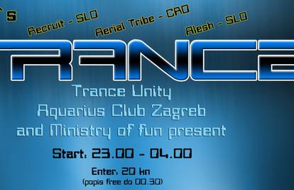 Ministry of Fun i klub Aquarius vam pripremaju - Trace Unity