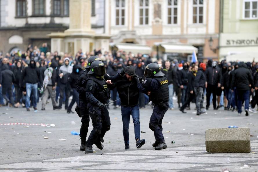 Demonstration against the Czech government's COVID-19 restrictions in Prague