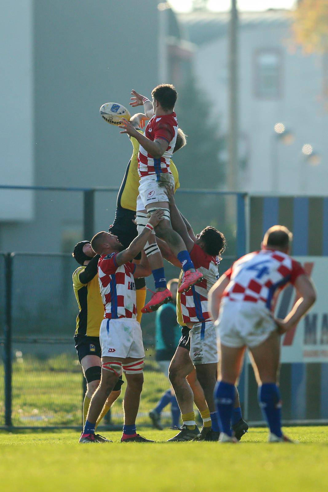 Zagreb: Utakmica Trophy divizije između ragbijaša Hrvatske i Švedske