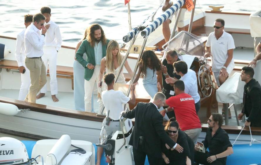 Capri: Heidi Klum i Tom Kaulitz dolaze na zabavu prije sutraÅ¡njeg vjenÄanja