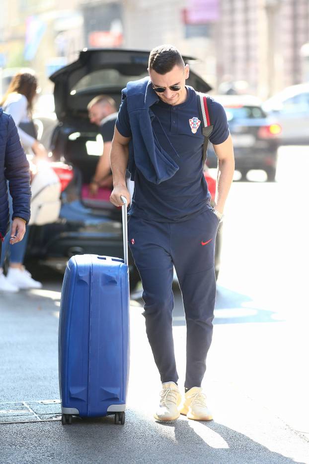 Zagreb: Okupljanje hrvatske nogometne reprezentacije