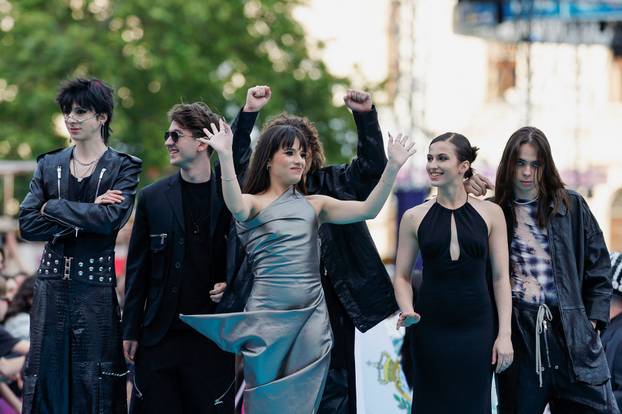 Eurovision Song Contest's 'Turquoise Carpet' event in Vienna