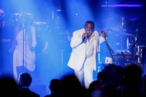 Pre-GRAMMY gala, hosted by the Recording Academy and Clive Davis, in Beverly Hills