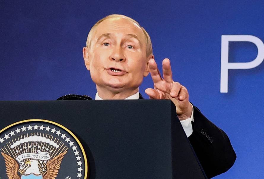 U.S. President Trump meets with Russian President Putin in Alaska