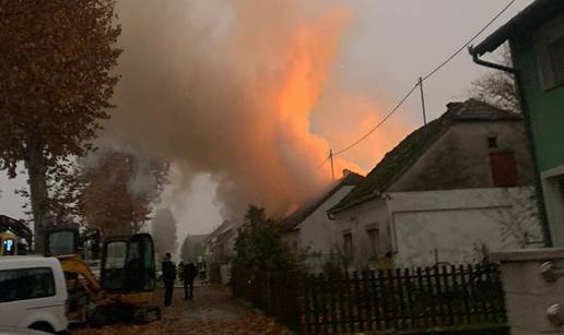 VIDEO Izgorjela kuća u Čepinu, vatrogasci su pronašli tijelo...