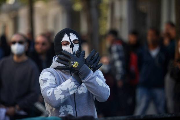 Anti-government protest by students in Tirana