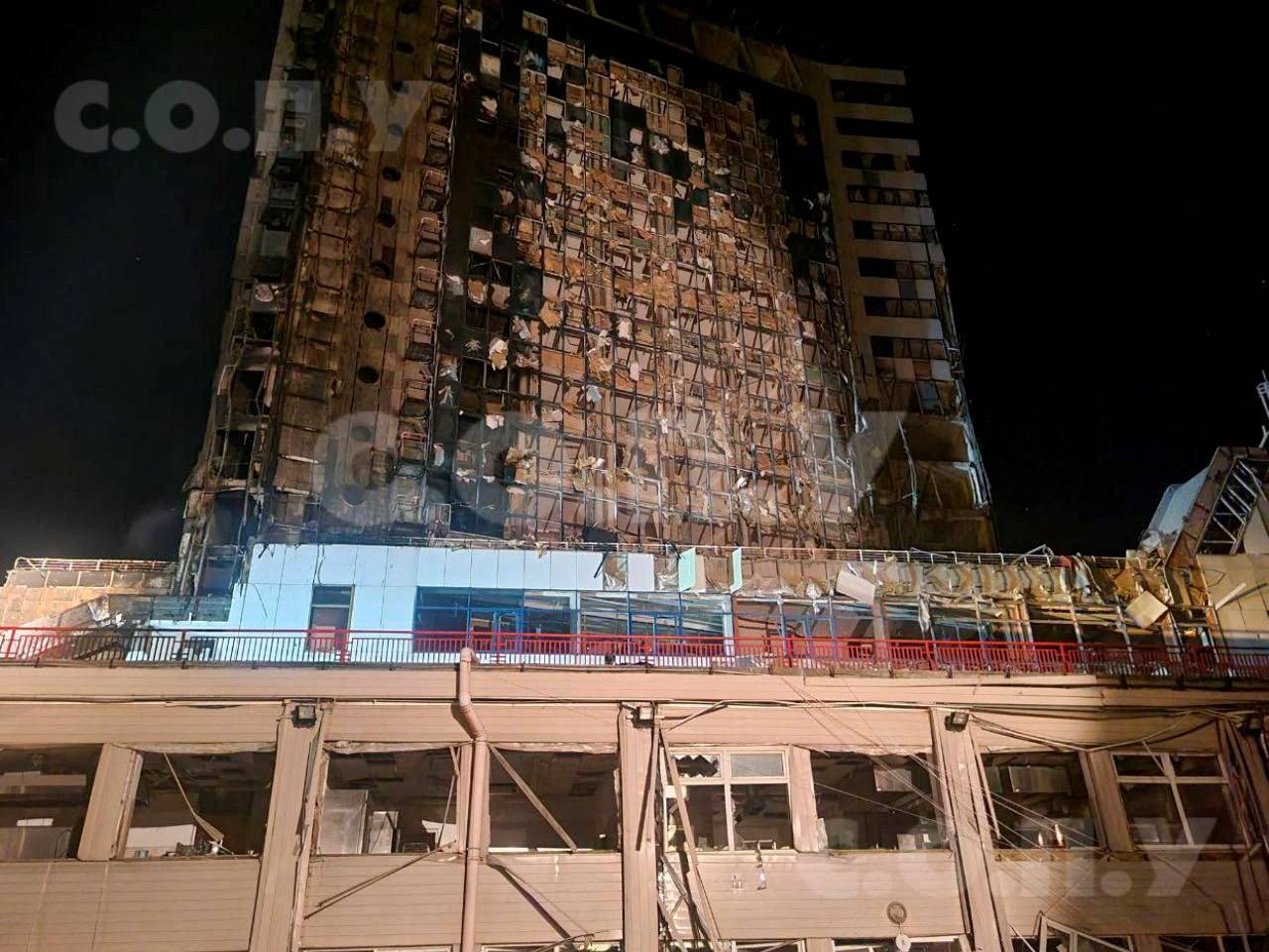 A view shows damaged buildings, amid Russia's attack on Ukraine, in Odesa