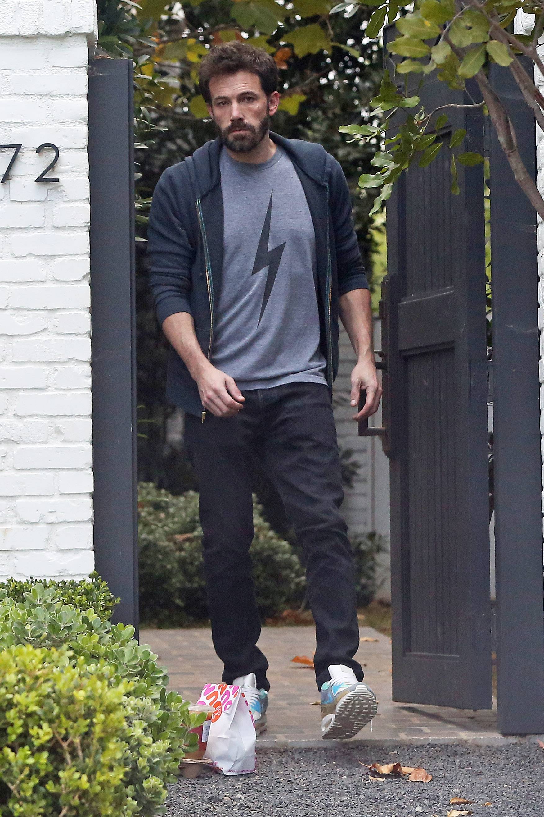 Ben Affleck seen for the first time since it was reported that he has broken up with Ana de Armas,