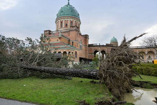Deseci &scaron;kola i vrti&cacute;a o&scaron;te&cacute;eni su u Zagrebu; Crveni kri&zcaron; dijeli  isusiva&ccaron;e vlage i folije za krov