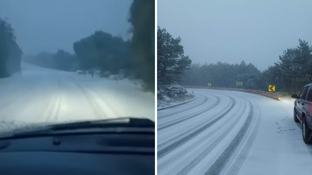 VIDEO Brač je zabijelio kao Lika: Snježni pokrivač prekrio je kraj