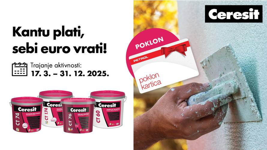 Ceresit nagrađuje vašu lojalnost: nagradni natječaj “Kantu plati, euro sebi vrati!”