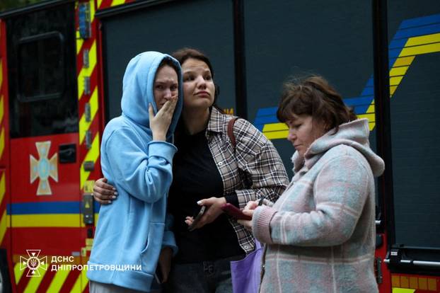 Aftermath of a Russian missile attack in Dnipro