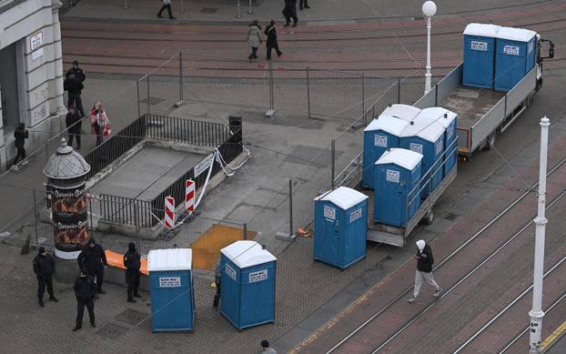 Zagreb: Doček brončanih rukometaša, pogled iz zraka 