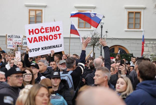 Novo Mesto: Građani pristižu na prosvjedni skup, održat će se i politički summit