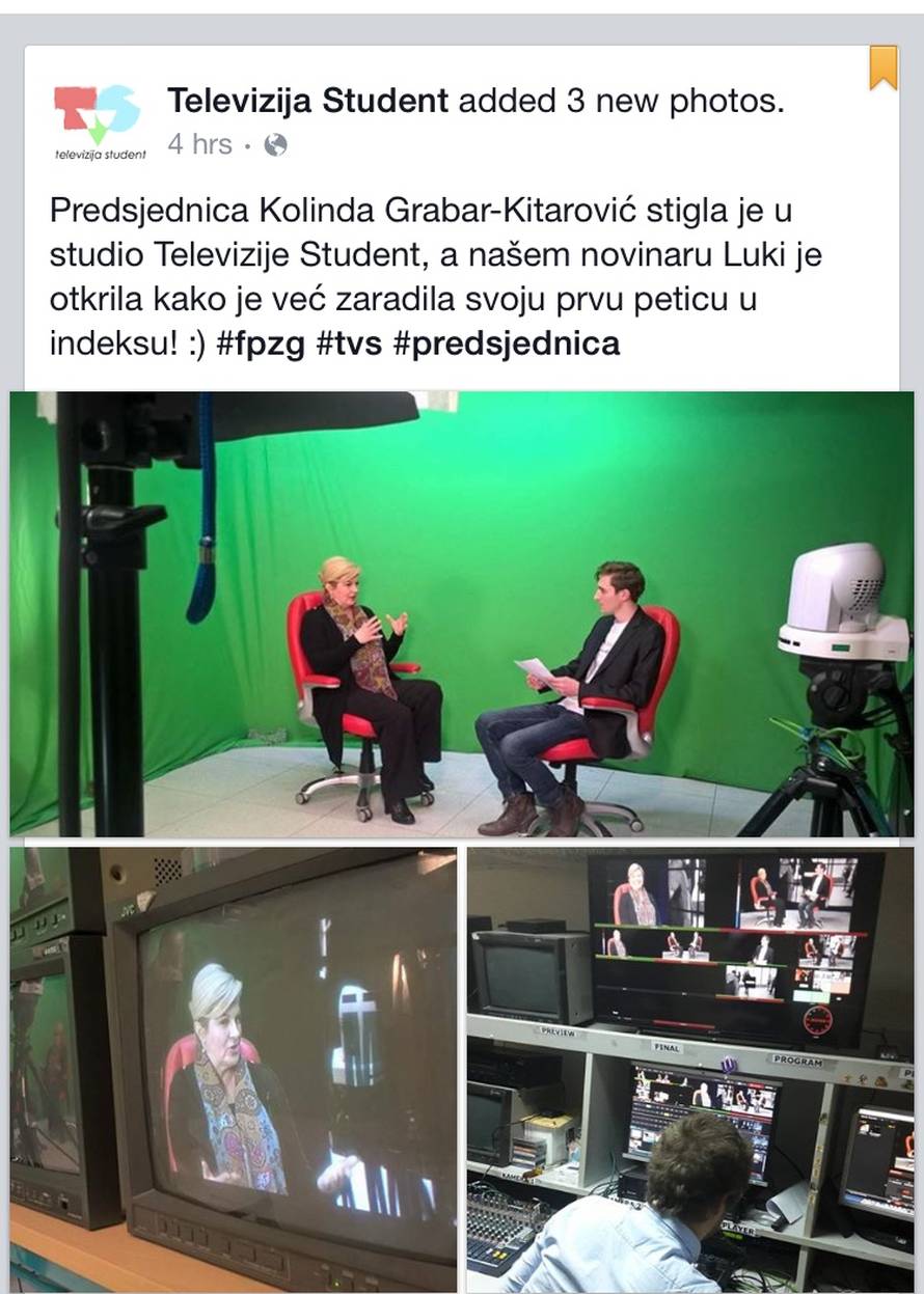 Studentica Kolinda se hvali: Dobila je prvu peticu u indeksu