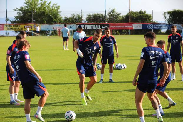 Rijeka: Trening nogometne reprezentacije Hrvatske