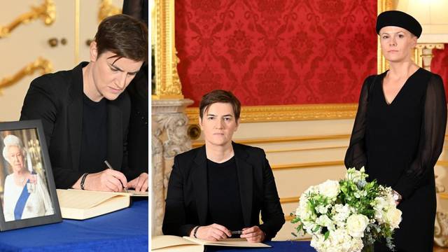 Srpska premijerka upisala se u knjigu sućuti kraljice u pratnji partnerice: Srbija će je pamtiti