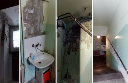 Strava u toaletu KBC-a Osijek: Vlaga, hrđa, otpadaju pločice...