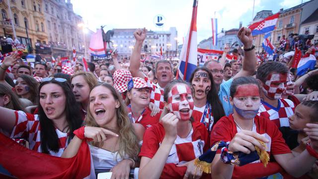 Zagreb: Pripreme za veliki do?ek hrvatske reprezentacije na Trgu bana Jela?i?a