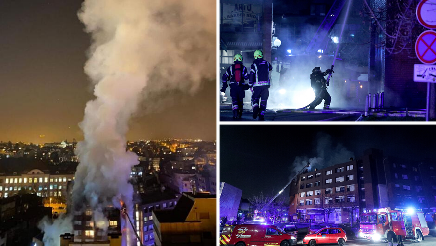 Veliki požar zahvatio je osam stanova, evakuirali sve stanare