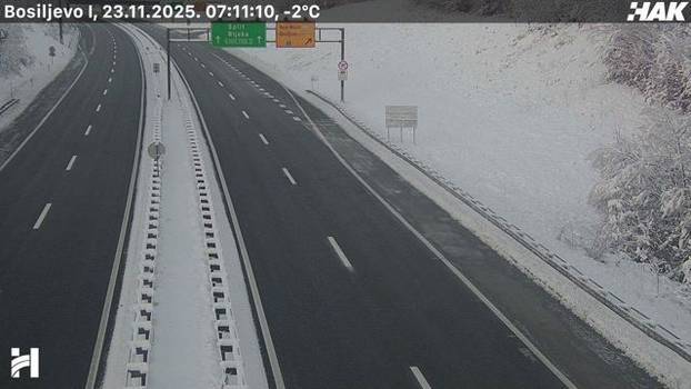 HAK: Snijeg ne pada, autoceste su očišćene. Upozorenje za ove dijelove Hrvatske