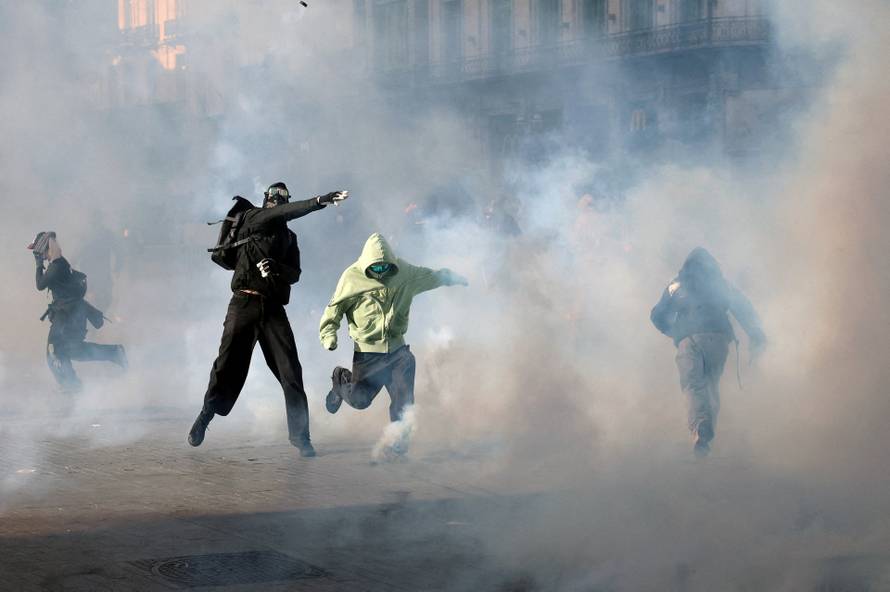 Students' protest in Brussels