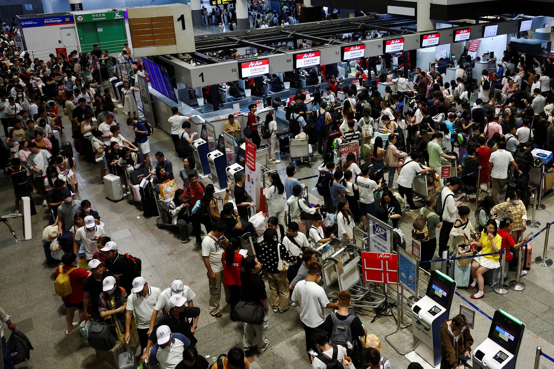 FILE PHOTO: Don Mueang International Airport Terminal 1 amid system outages disrupting the airline's operations in Bangkok