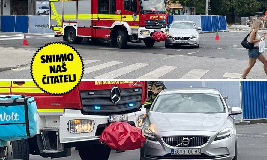 Vatrogasci jurili na intervenciju u Zagrebu i sudarili se s autom!