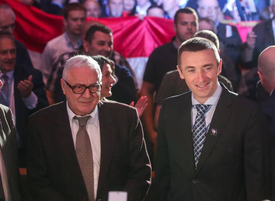 Zagreb: Veliki predizborni skup Domovinskog pokreta u KC Vatroslav Lisinski 