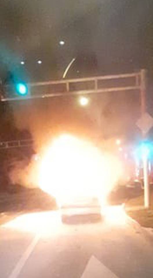 VIDEO U Sesvetama se zapalio auto: 'Vozač je bio u stresu...'