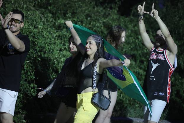 Split: Dolazak partijanera na drugu večer Ultra Europe festivala 2025.