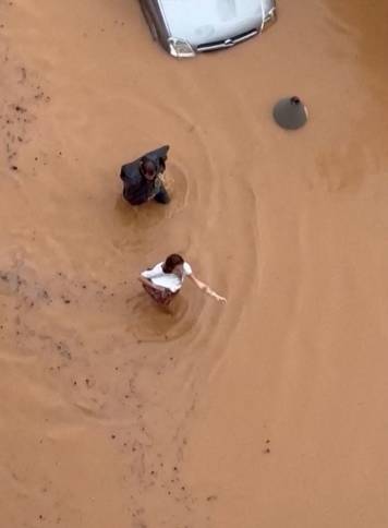 Storm Gabrielle floods Ibiza streets