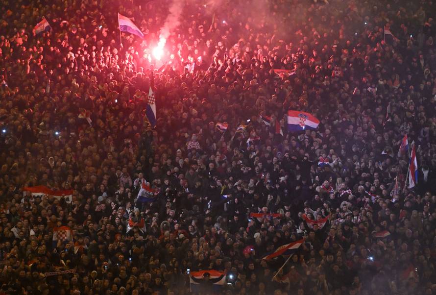 Zagreb: Docek broncanih rukometasa