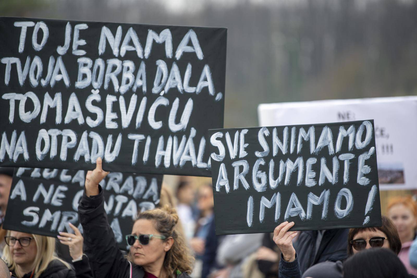 Zagreb: Prosvjed protiv gradskog biootpada u rasadniku Čret