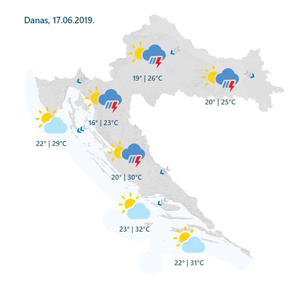 Kakvo vrijeme čeka Hrvatsku nakon oluje, tuča i pijavica?