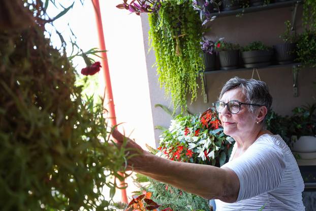 Zagreb: Jasenka Marija Kaštelan ima najljepši vrt na balkonu i ispred zgrade 
