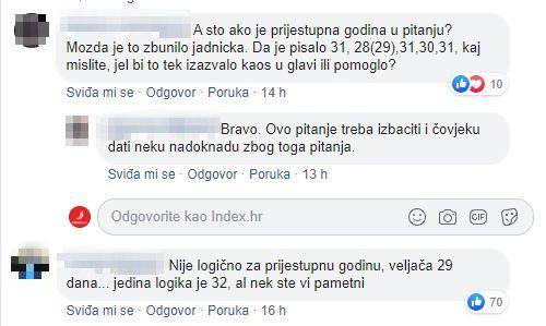 Gledatelji bijesni zbog pitanja: 'Točan odgovor nije ponuđen'