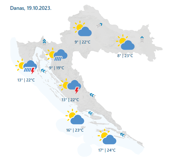 Ne palite radijatore! Stiže jako jugo, u dijelovima Hrvatske sutra će biti i do 28 stupnjeva!