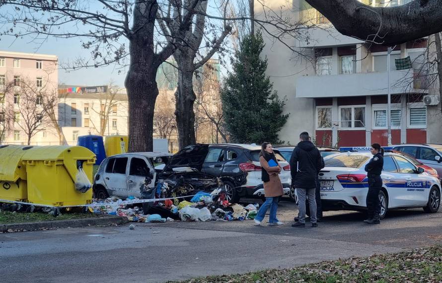 Požar na kontejnerima zahvatio i dva parkirana auta u Zagrebu