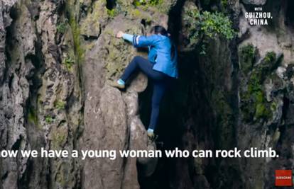 "Žena pauk": Po stijenama se penje bez opreme, nije ju strah