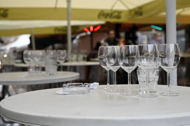 Zagreb: Pripreme ugostitelja u centru grada povodom Badnjaka