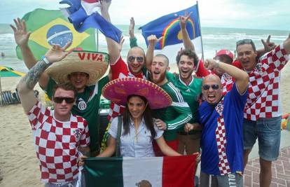Navijači Hrvatske i Meksika u sjajnoj atmosferi pred tekmu
