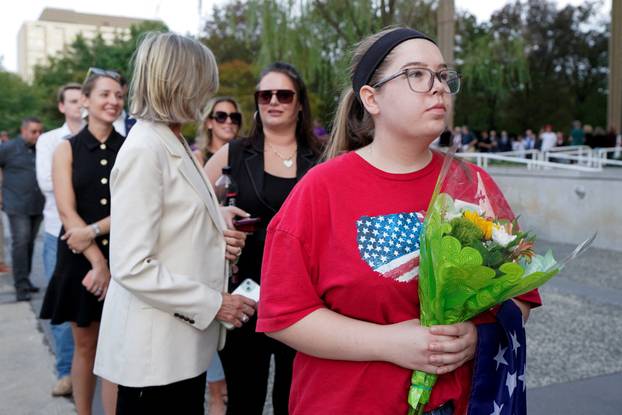 Vigil for conservative activist Charlie Kirk in Washington, D.C.
