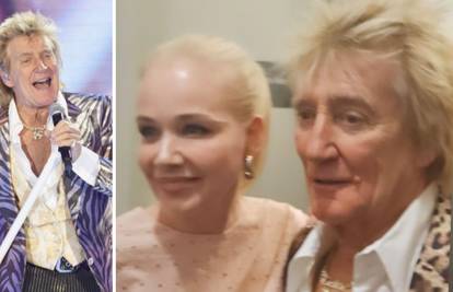 FOTO Rod Stewart pjevao najveće hitove u Ljubljani pa se fotkao u zagrljaju Jelene Rozge