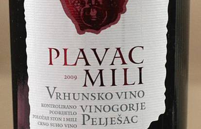 Vino tjedna je vino Plavac Mili 2009. s poluotoka Pelješca