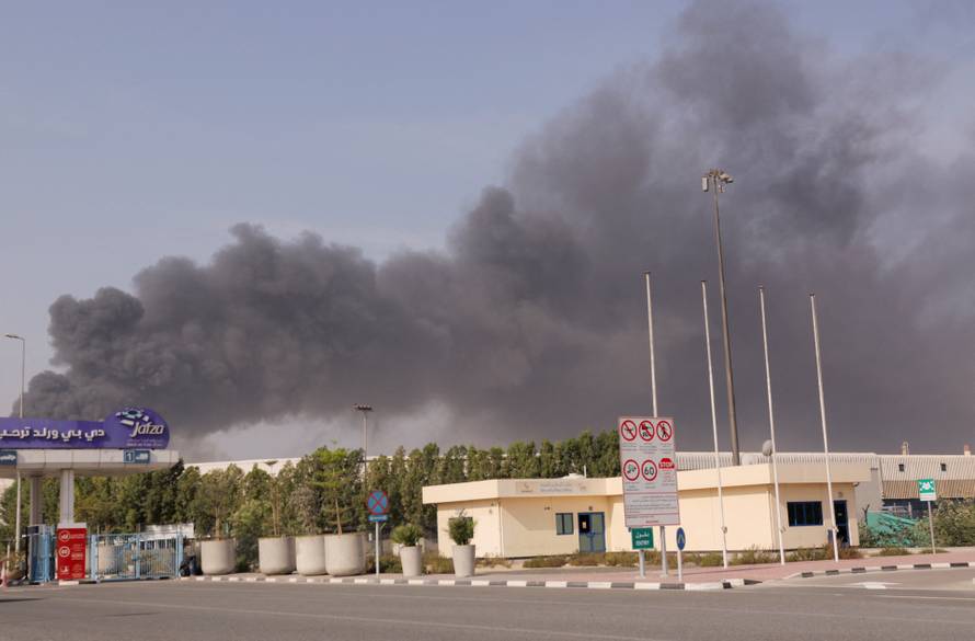 Smoke billows after Iranian attack, following United States and Israel strikes on Iran