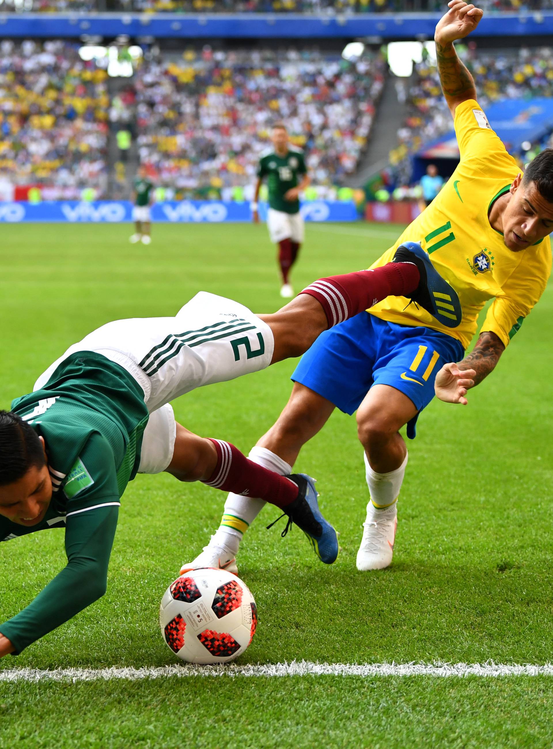 World Cup - Round of 16 - Brazil vs Mexico